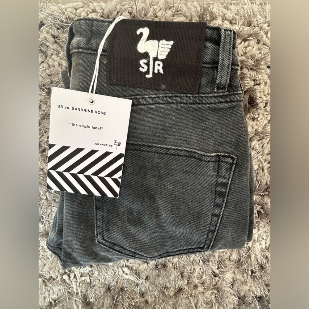 ✨Sandrine Rose 🌹  Free People Gray High-Rise Jeans